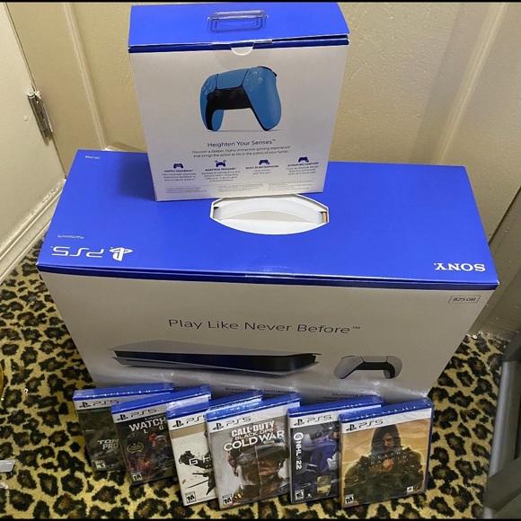 PS5 Sony PlayStation 5 Disk Version Console Bundle - Picture 2 of 2